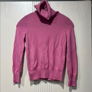 J. Crew Pink Cowl Neck Sweater